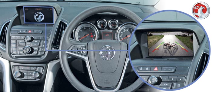 Zafira reversing camera screen